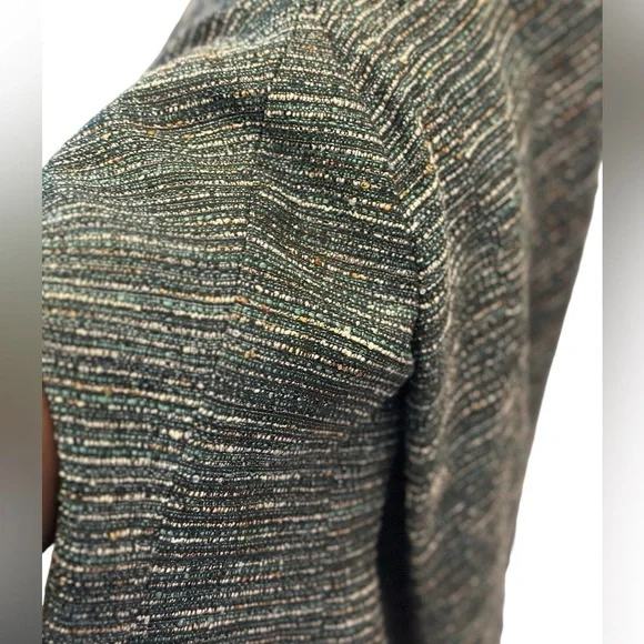 Kasper Blazer Women’s size 8P Green white open front - Picture 9 of 10